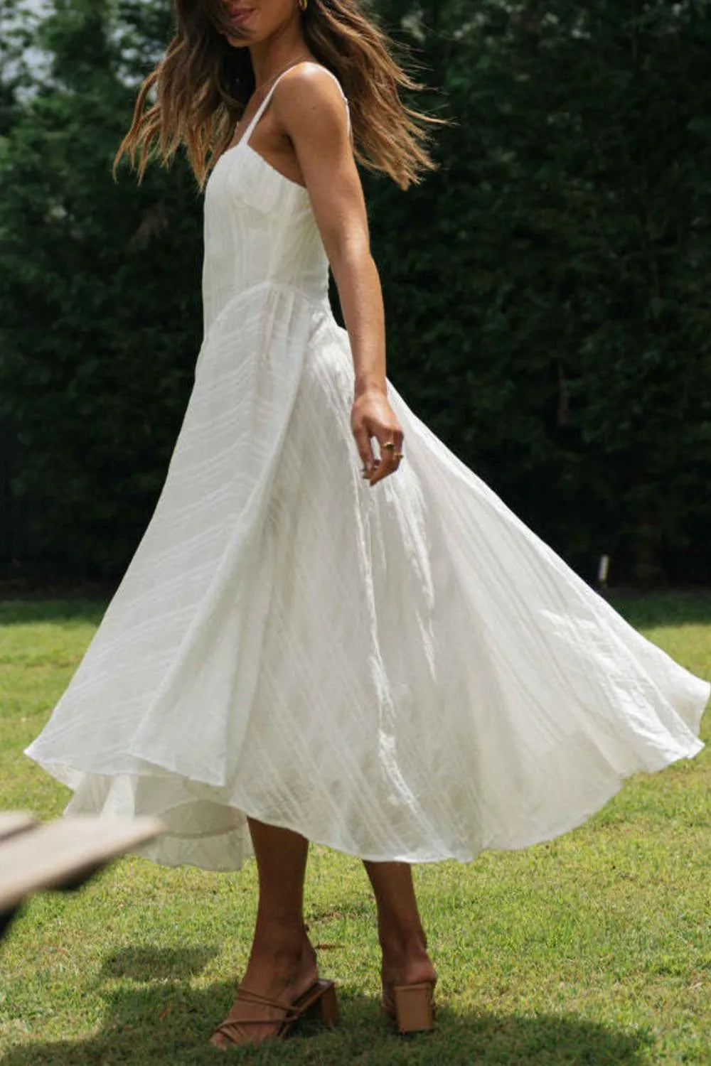 Square Neck Midi Cami Dress.