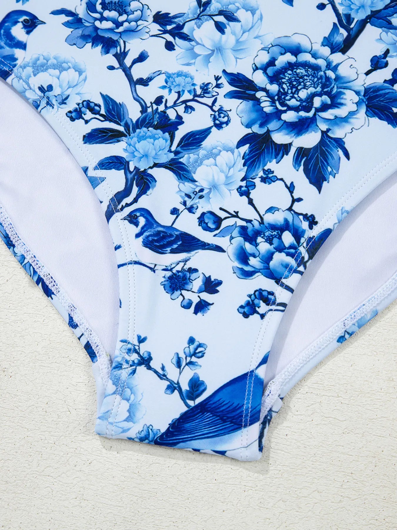 Cutout Ruffled Spaghetti Strap One-Piece Swimwear with Tie.