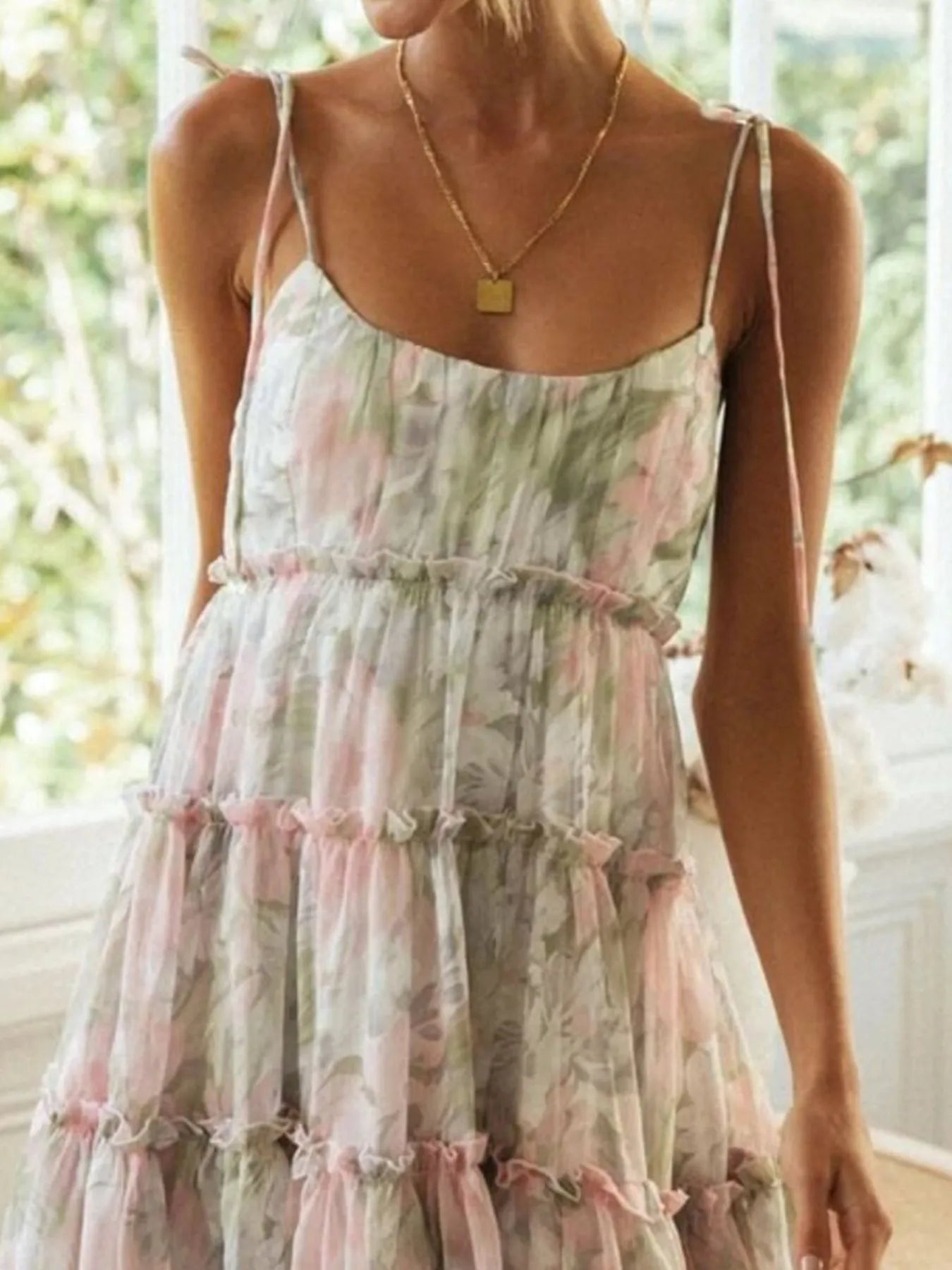 Printed Tube Maxi Dress - Basic.