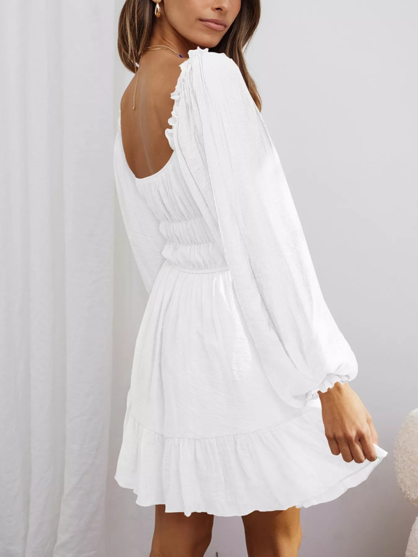 POL Ruffled Hem Floral Print Cami Mini Dress - Smocked.