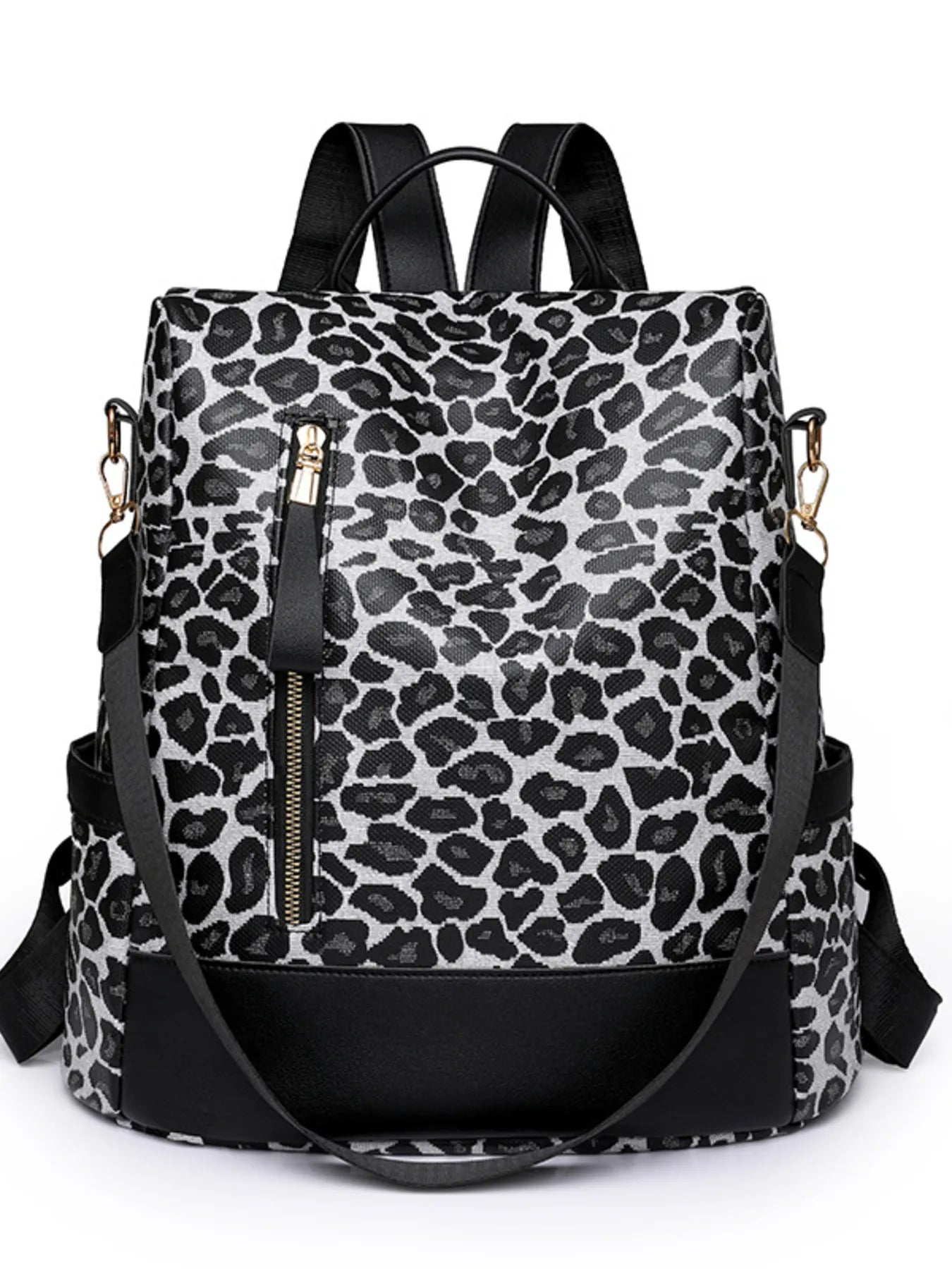 Leopard Print Backpack Bag - Medium.