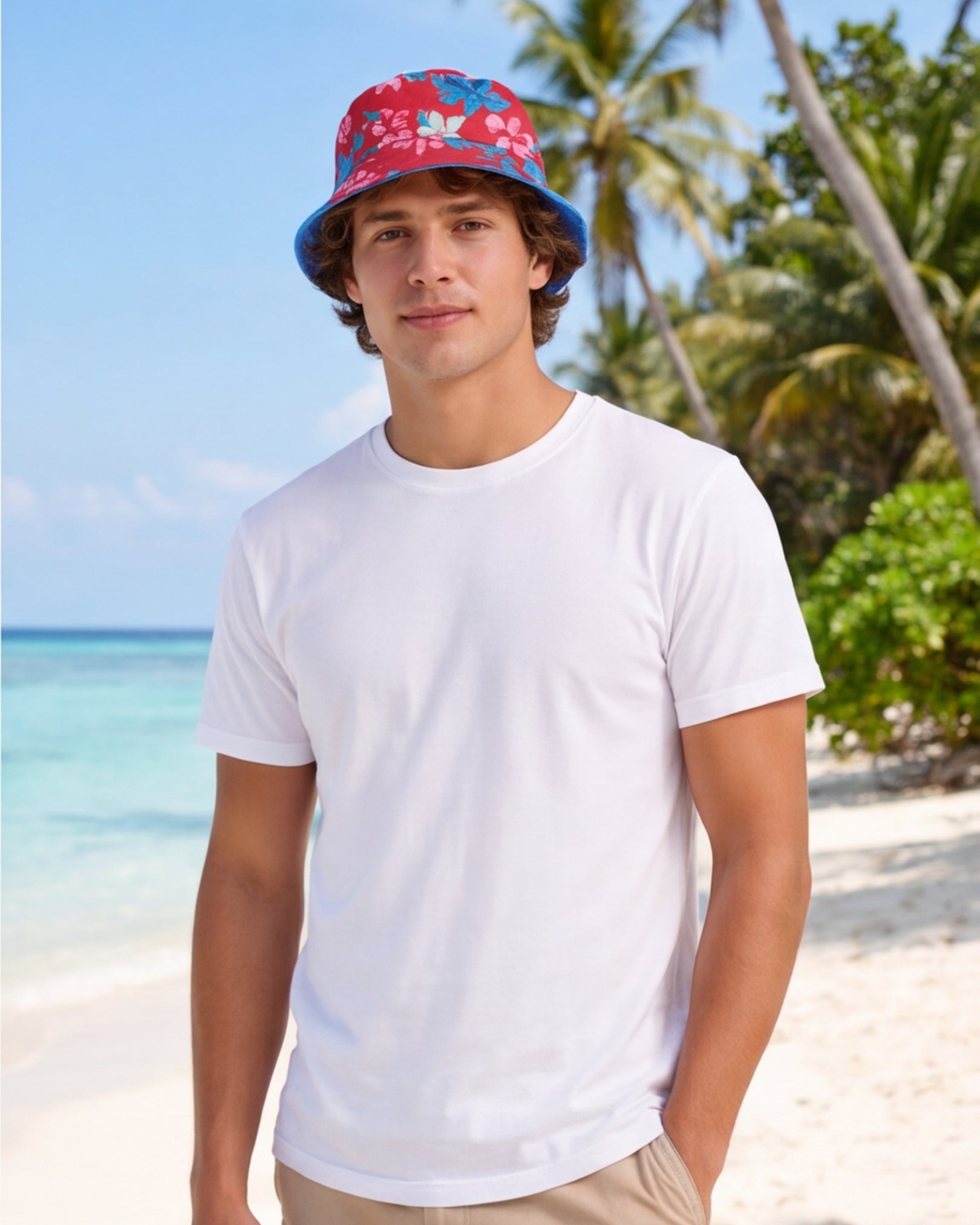 Reversible Bucket Hat - Island Florals