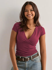 Surplice Short Sleeve T-Shirt