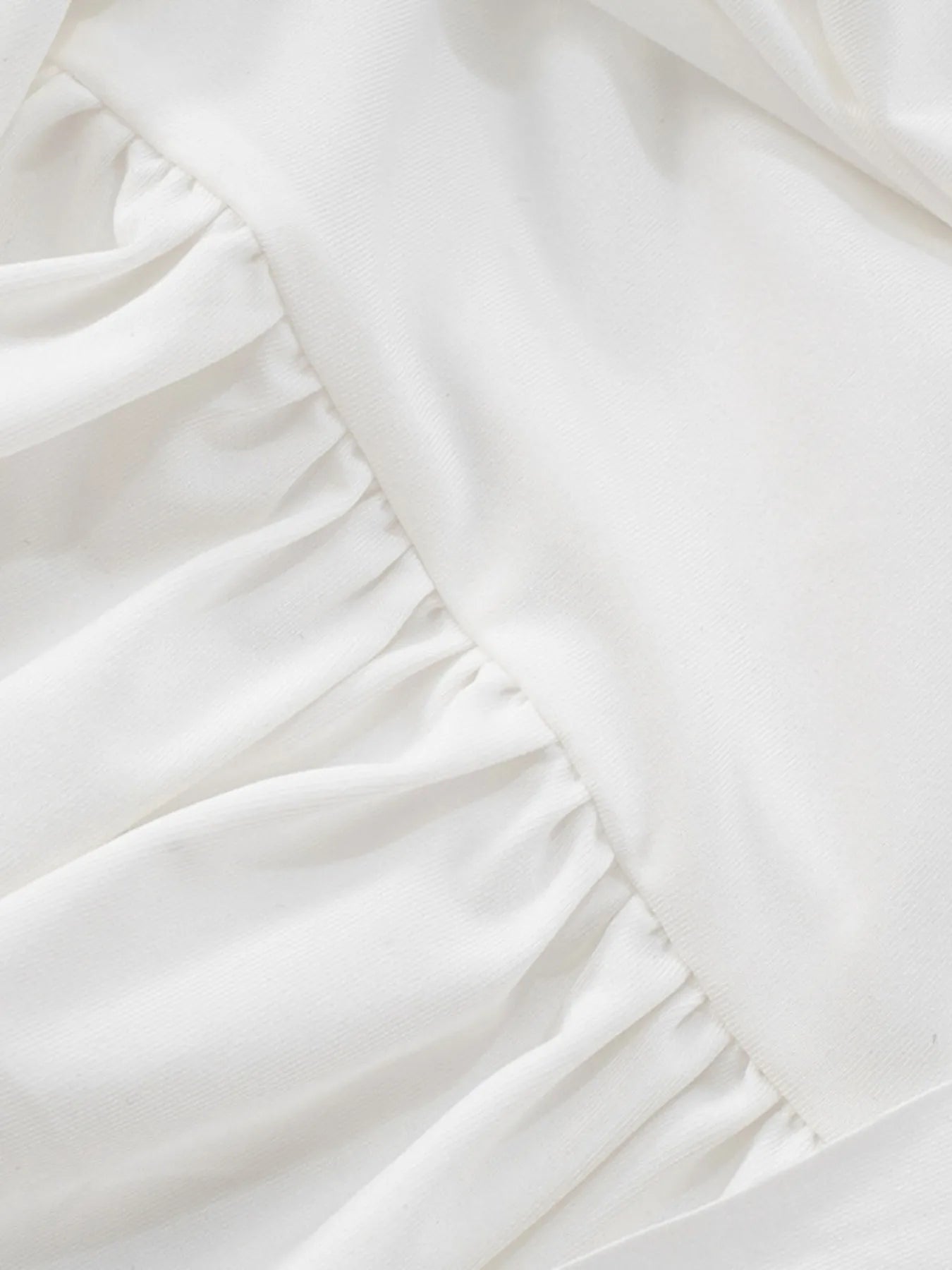 Ruched One-Shoulder Mini Dress - Tied & Asymmetrical.