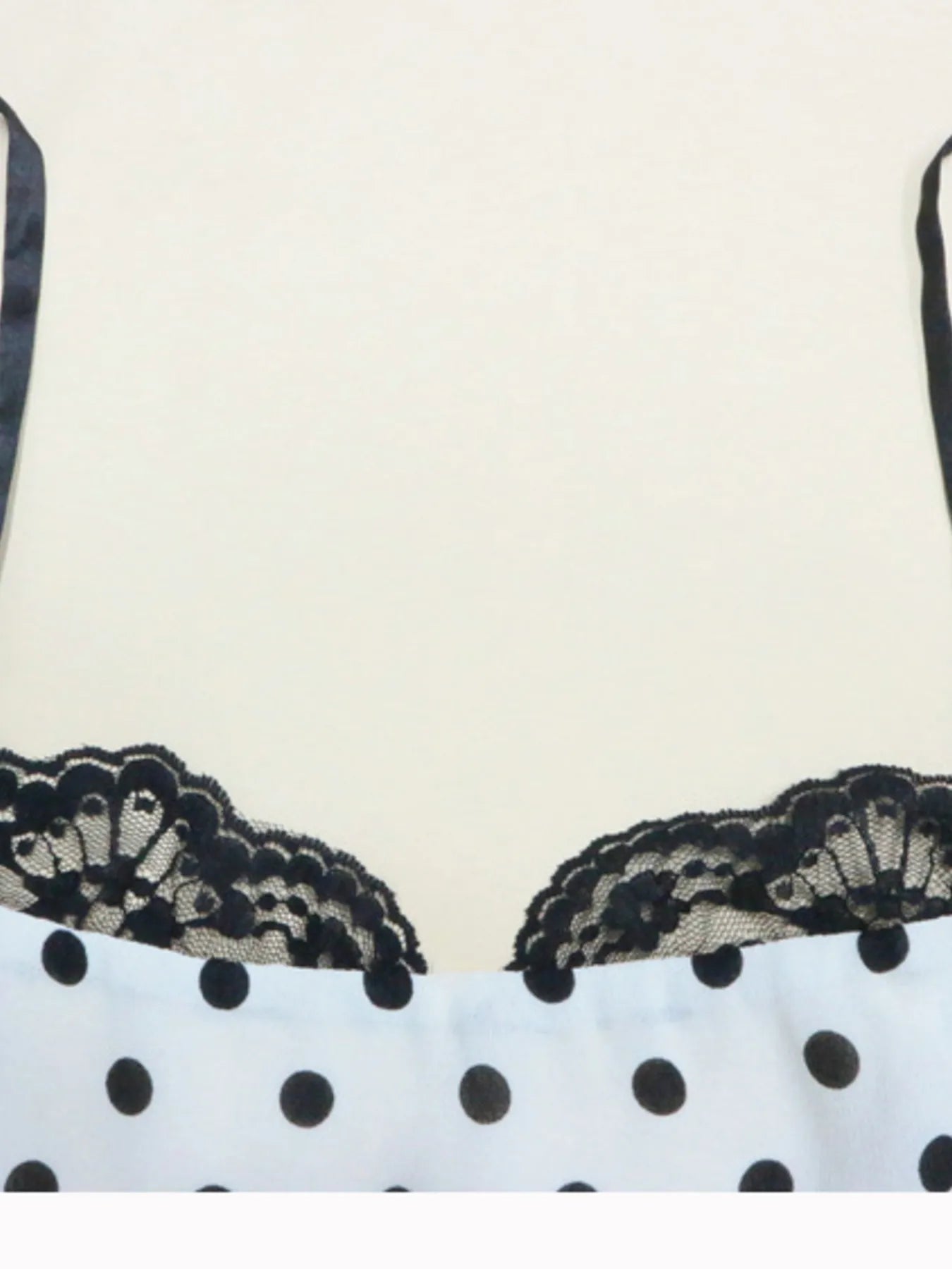 Polka Dot V-Neck Sleeveless Dress - Basic.