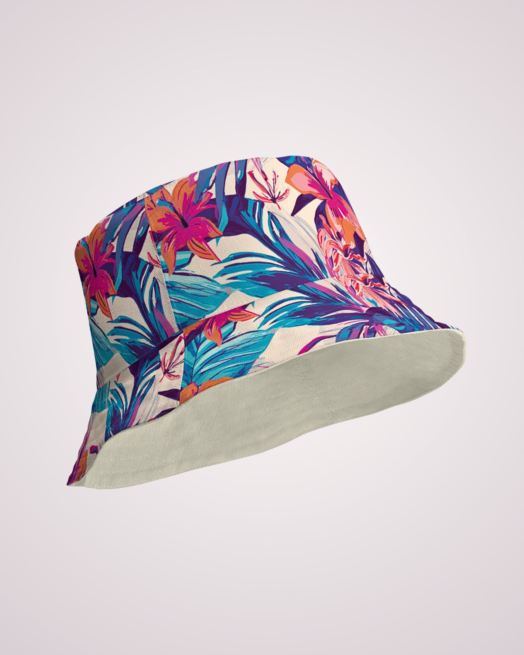 Reversible Bucket Hat - Hawaiian Tropix VIII