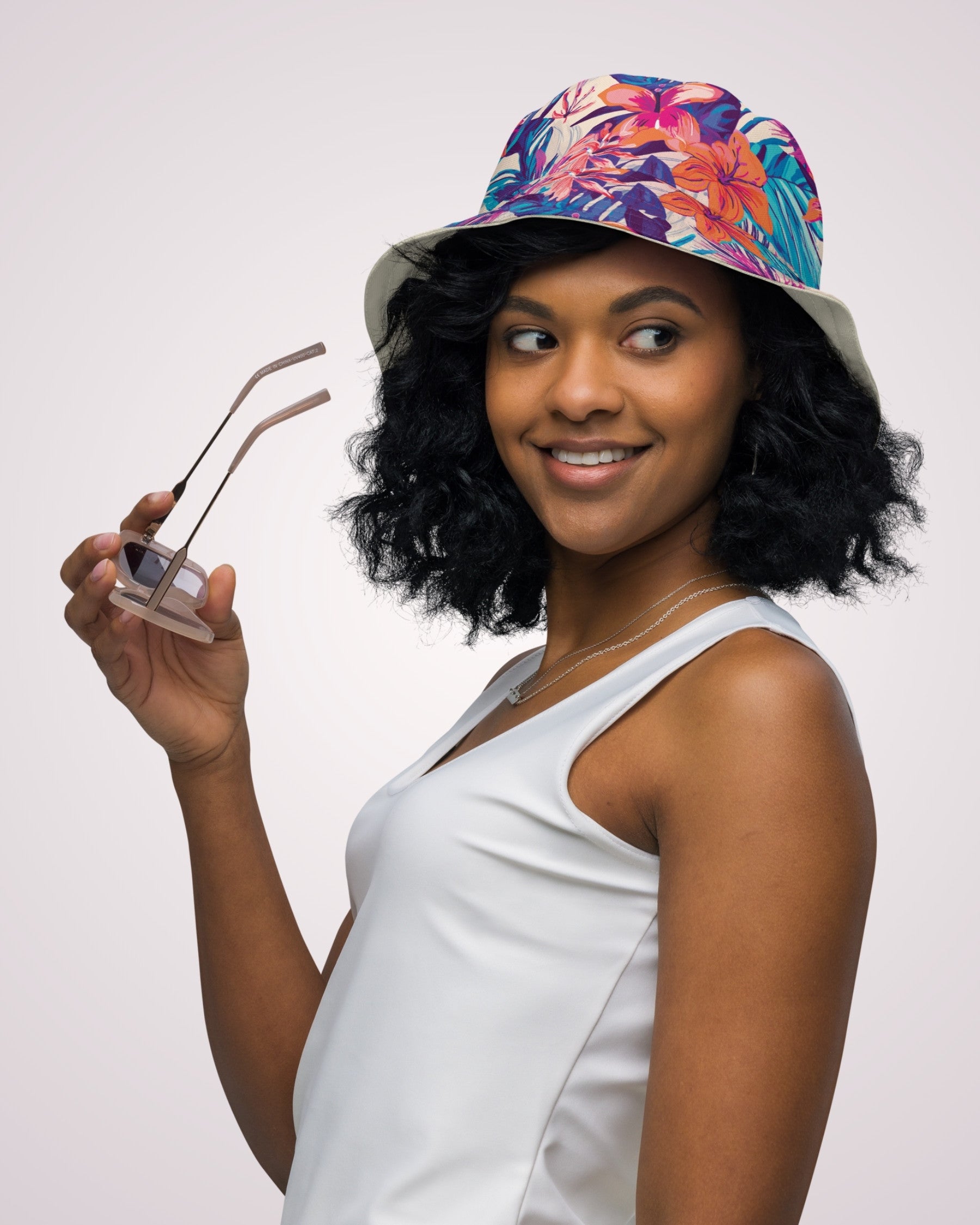 Reversible Bucket Hat - Hawaiian Tropix VIII