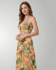 Two-Piece Skirt Set - Peachy Palms