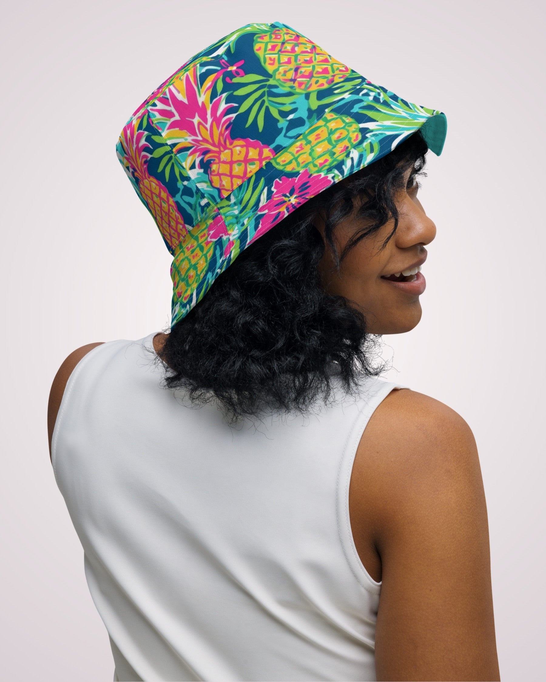 Reversible Bucket Hat - Pineapples VI