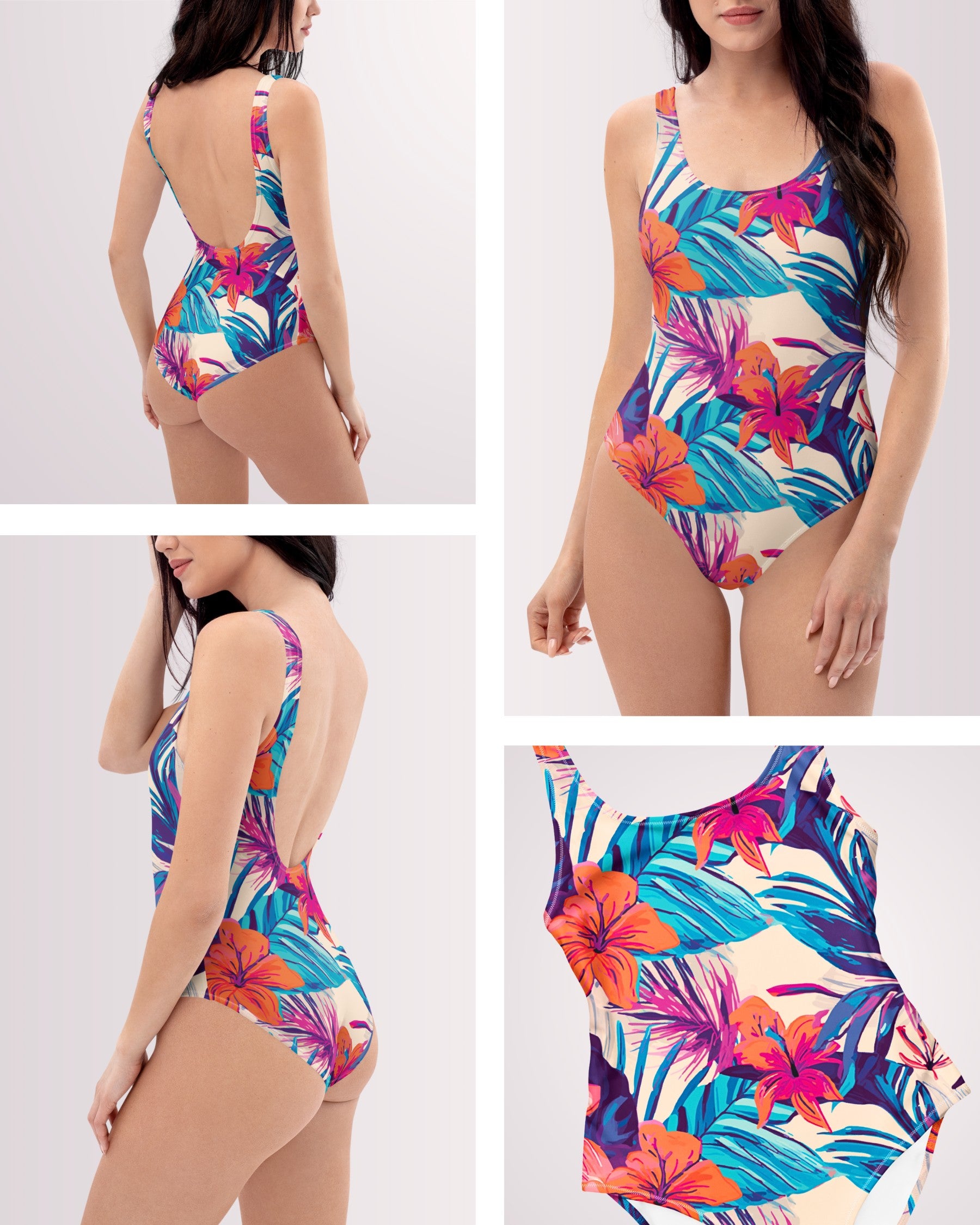 One-piece Swimsuit - Hawaiian Tropix VIII