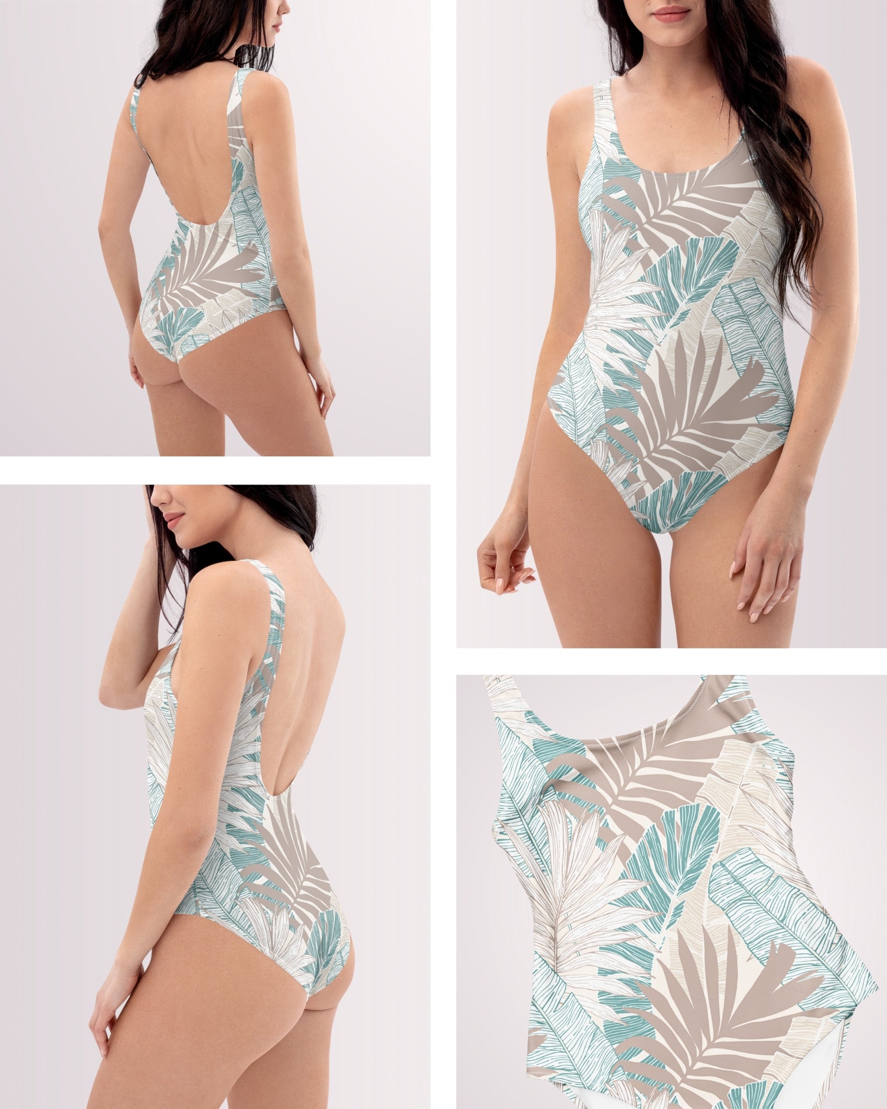 One-piece Swimsuit - Tropical Palms II