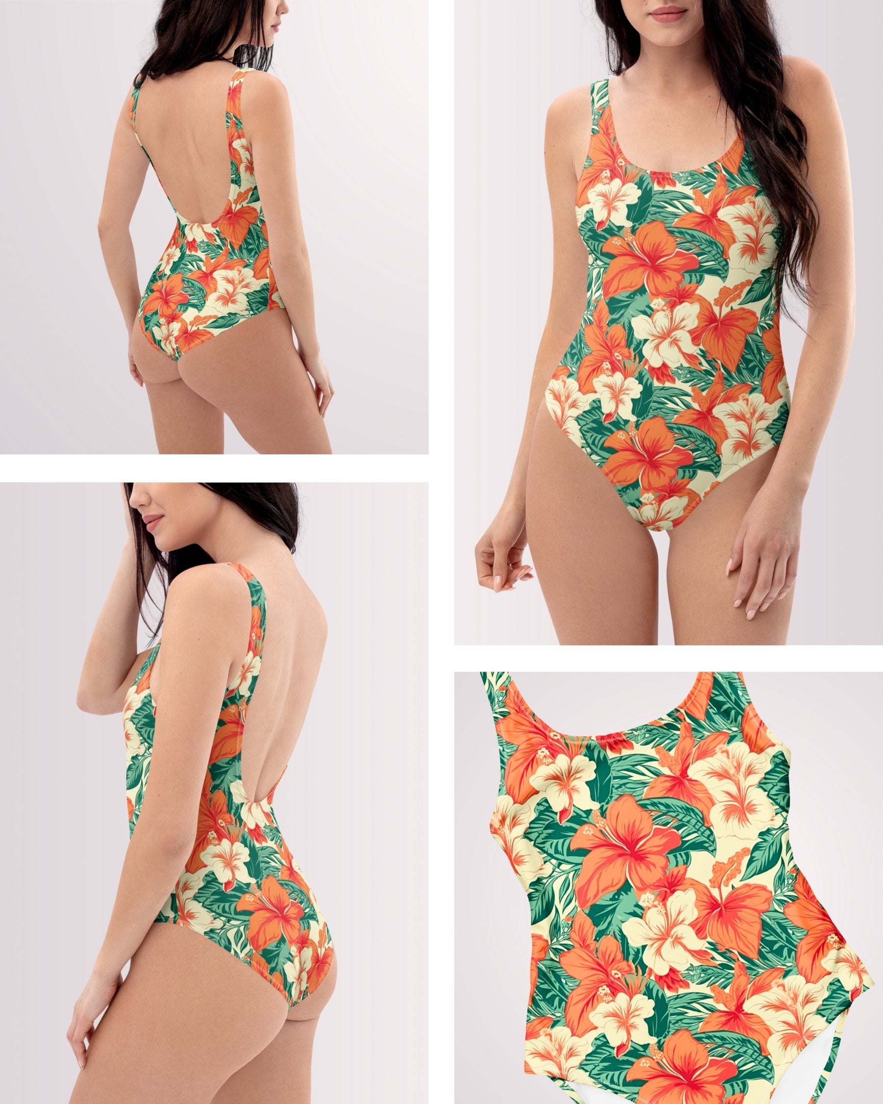 One-piece Swimsuit - Tropical Hawaiian II