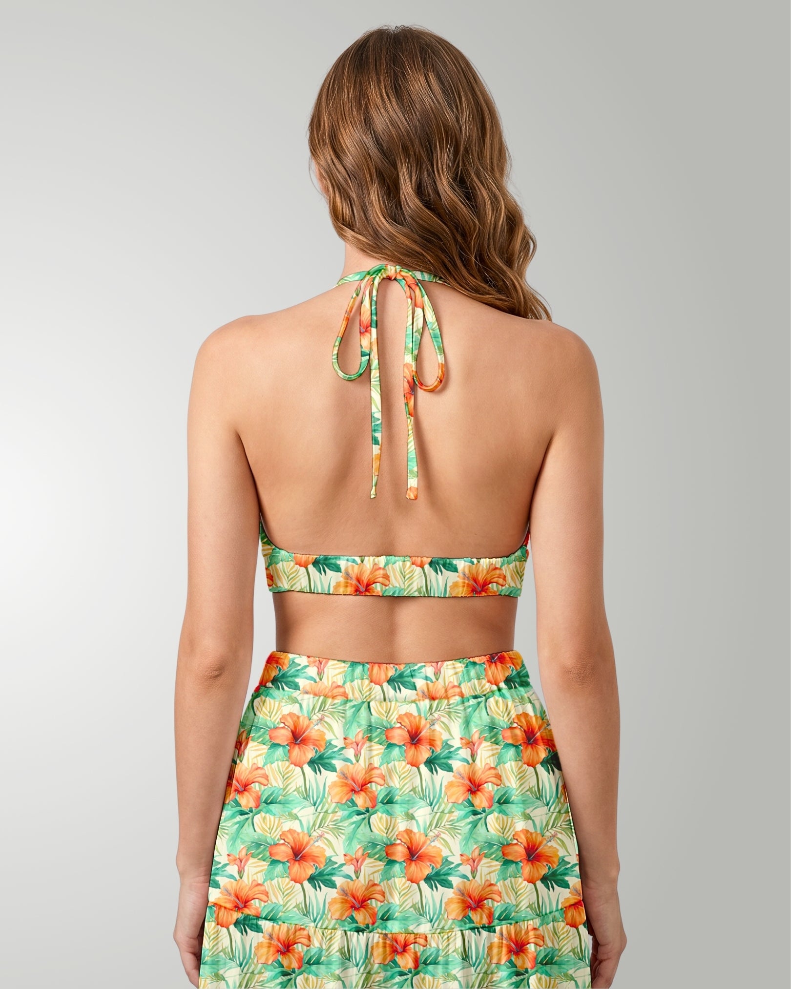 Two-Piece Skirt Set - Sunrise Lagoon