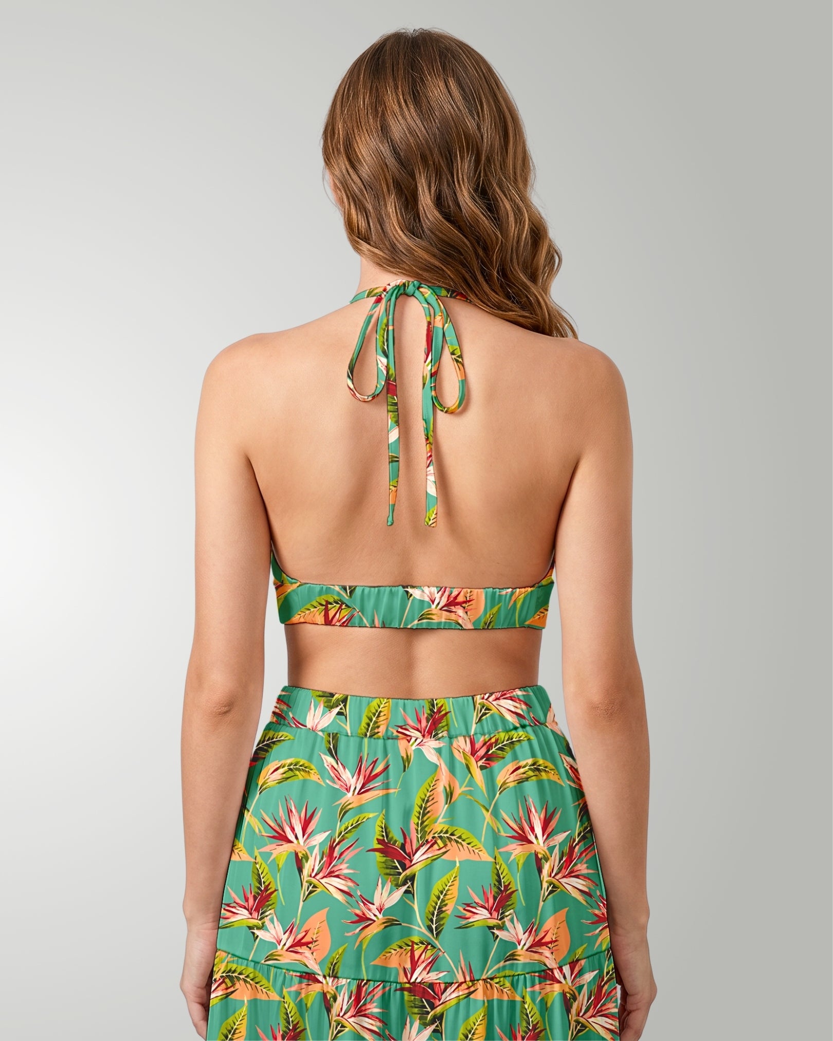 Two-Piece Skirt Set - Tropical Melody
