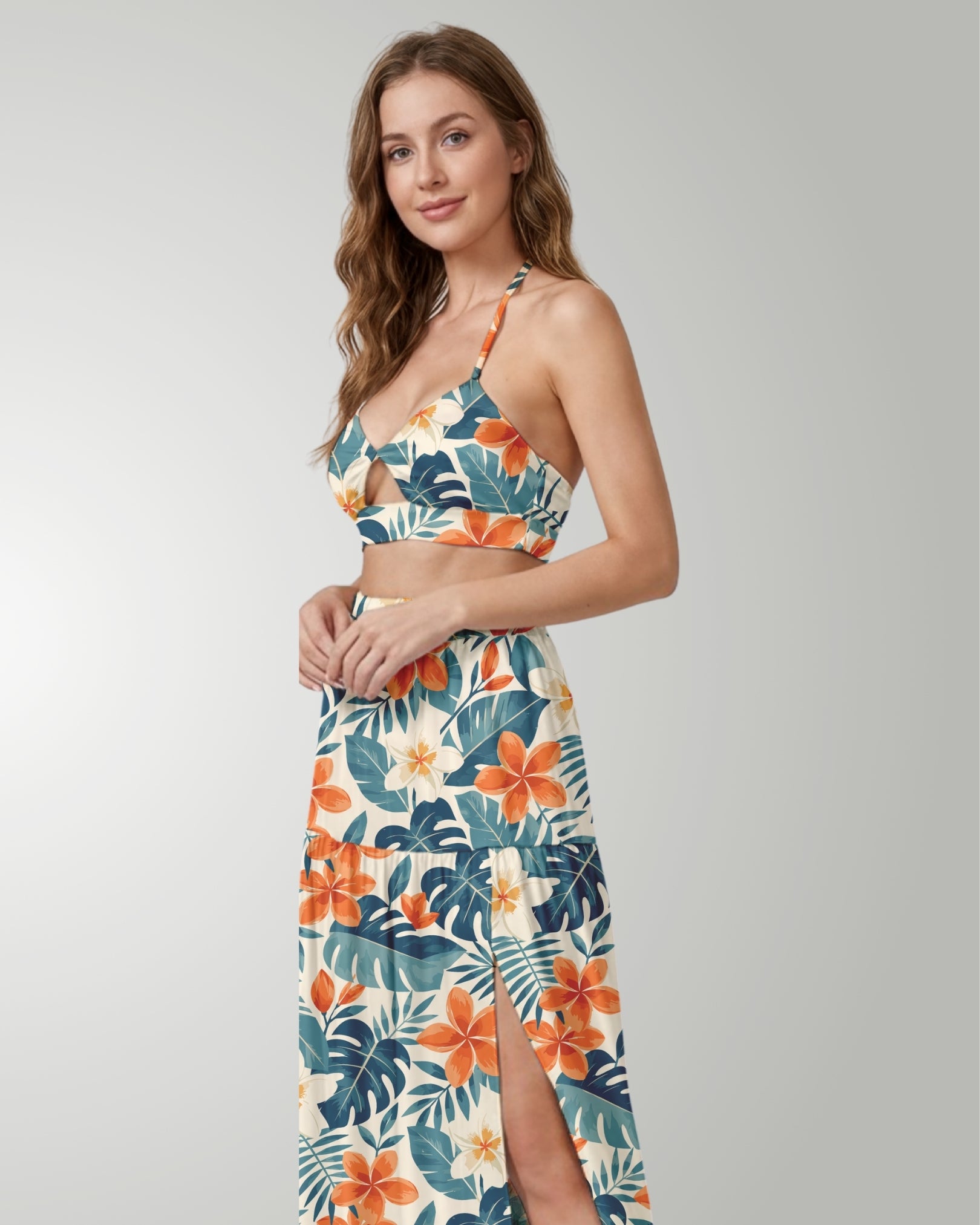 Two-Piece Skirt Set - Botanical Cove