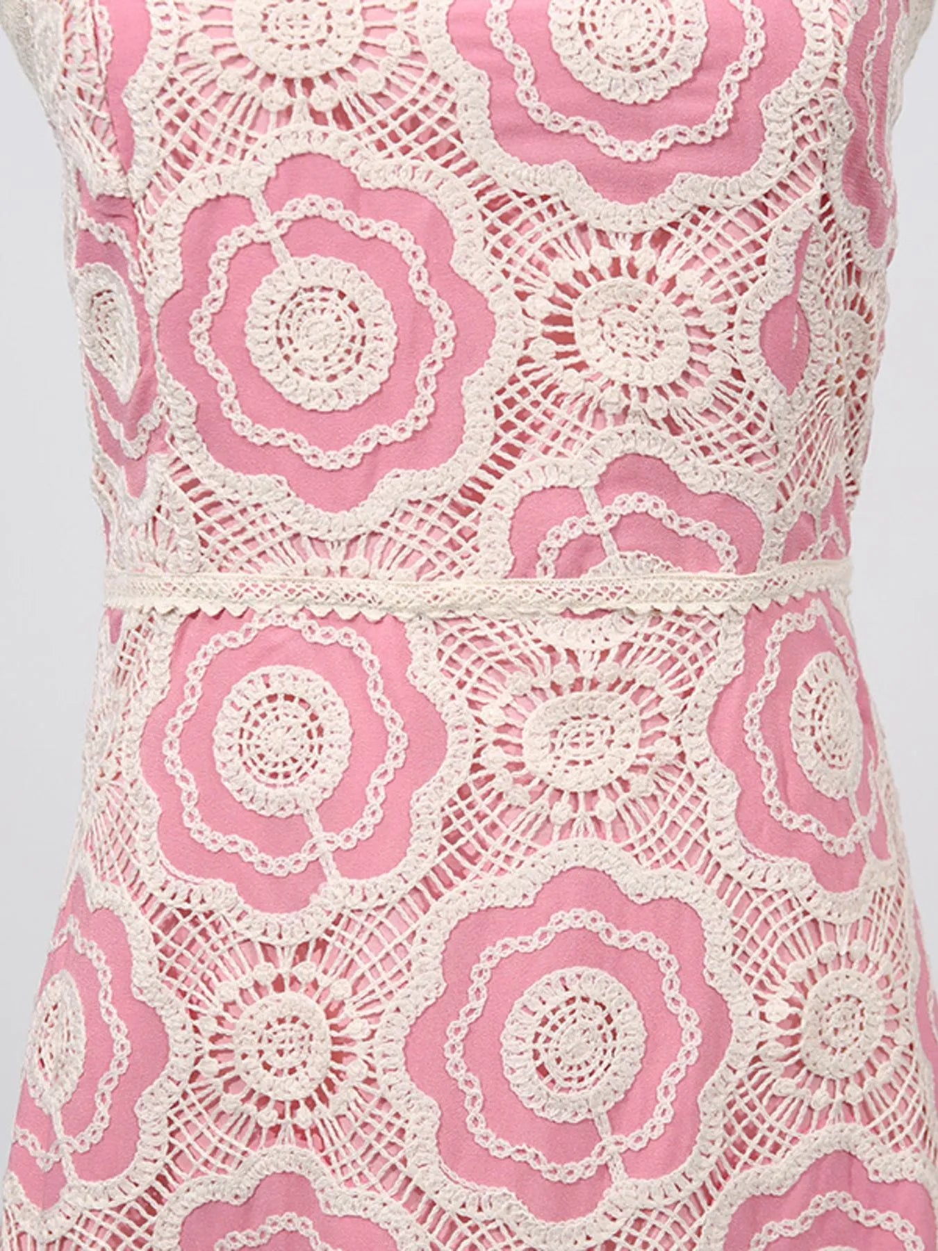 Plus Size Lace Up Halter Neck Denim Dress - Backless.