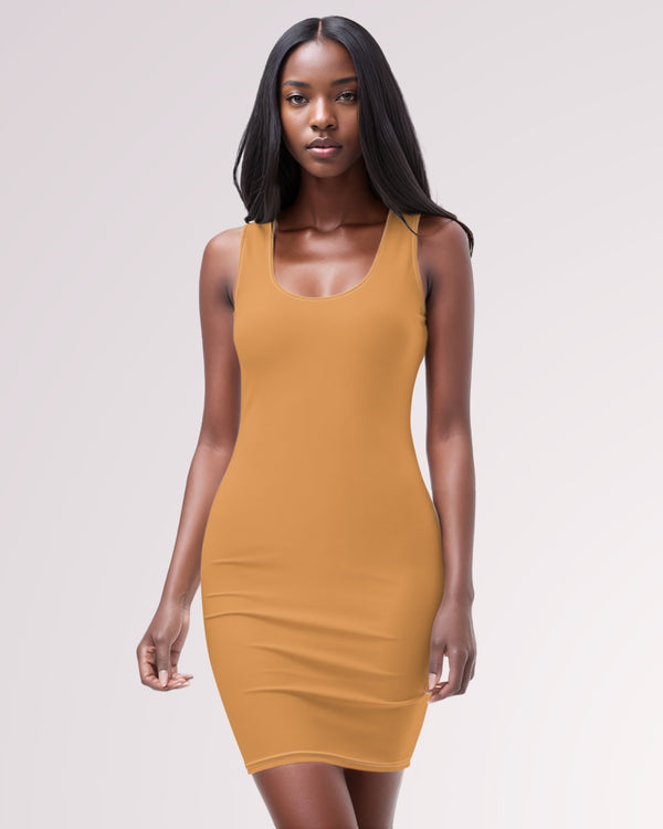 Apricot Bodycon Dress