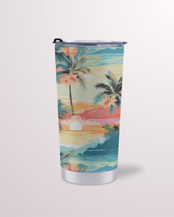 Tropical Summer Beach V 20oz Travel Mug