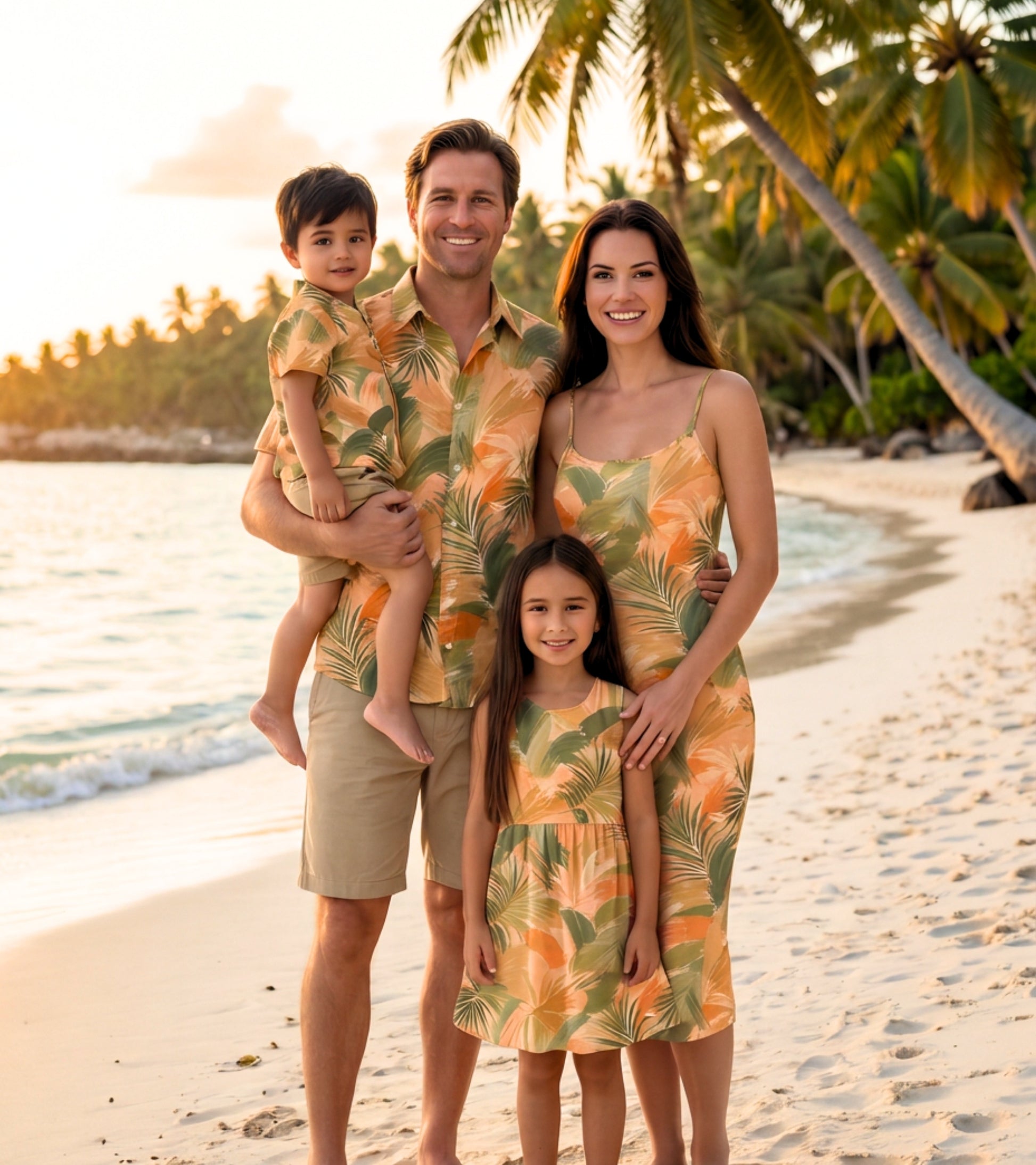 Matching Family Outfits - Peachy Palms