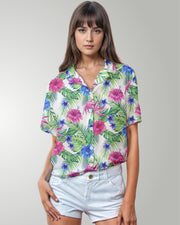 Womens Hawaiian Shirt - Costa Playa