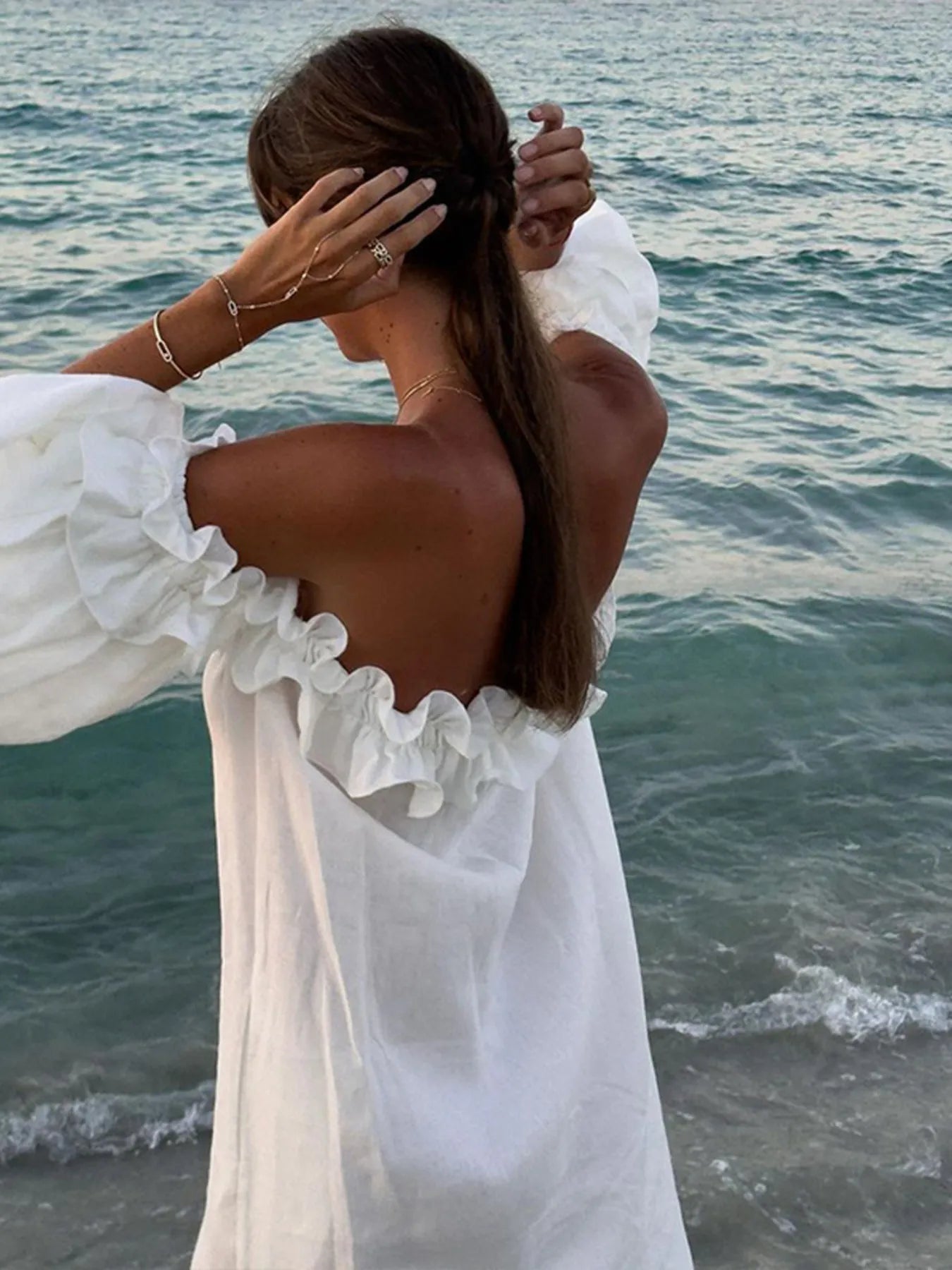 Umgee Side Slit Short Sleeve Midi Tee Dress with Tie Belt.