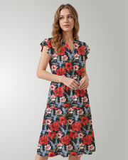 Tiered Midi Dress - Luau Serenade