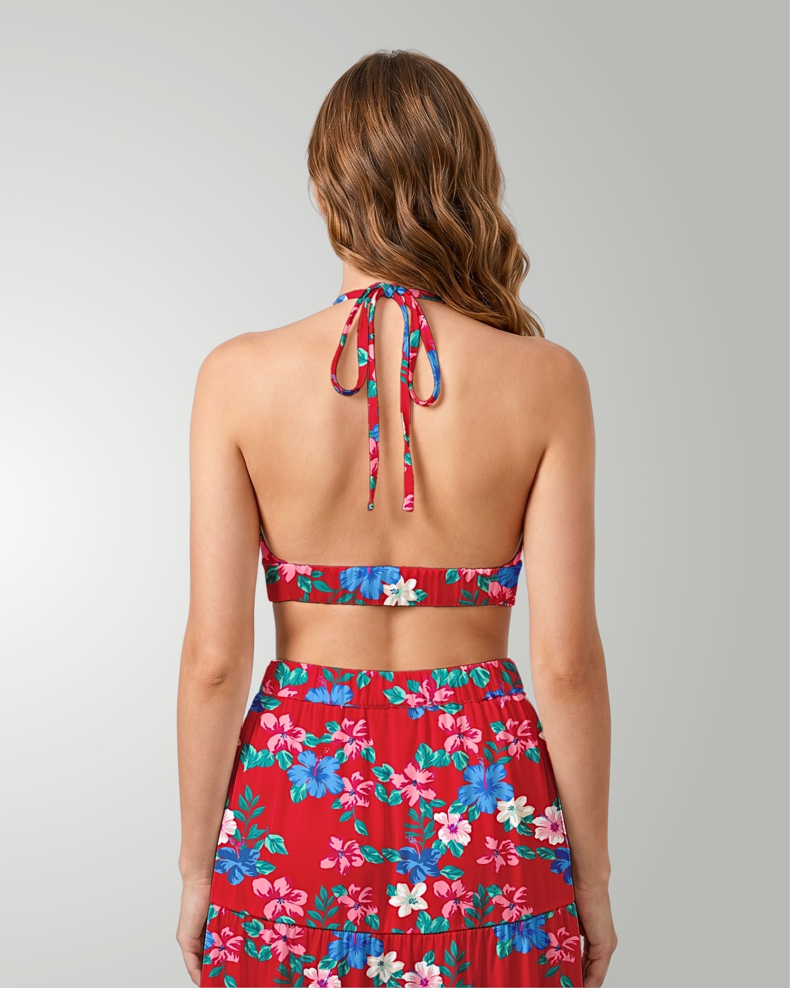 Two-Piece Skirt Set - Island Florals