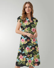Tiered Midi Dress - Lost in Paradise