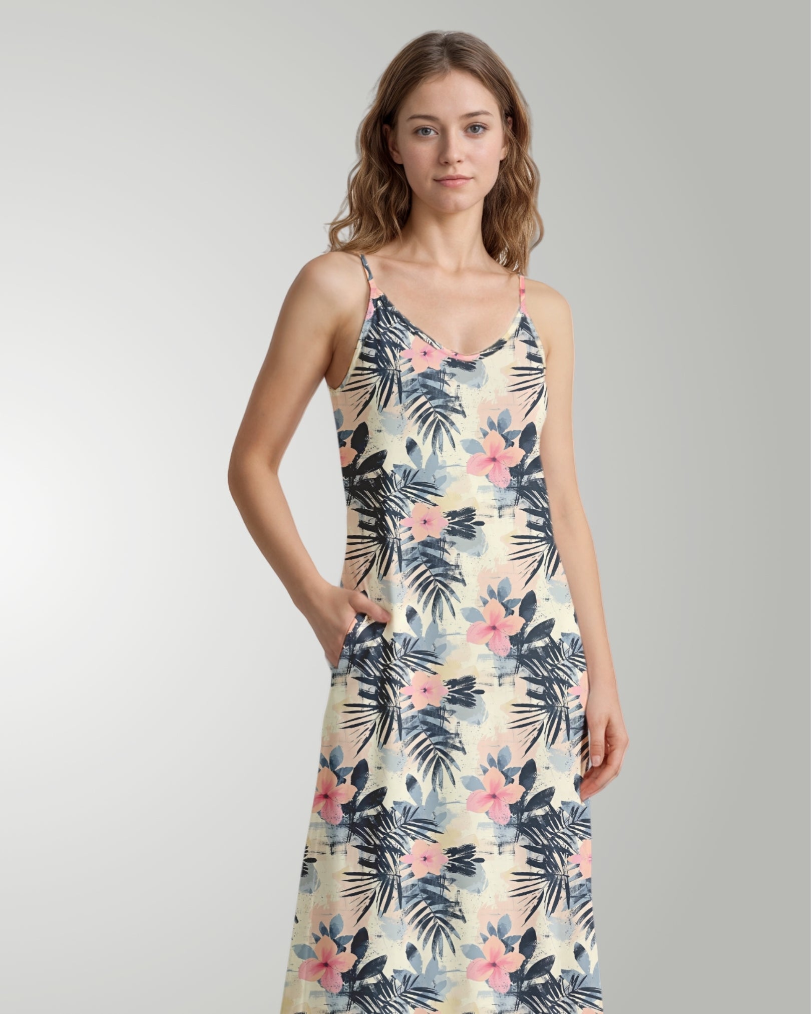 Maxi Slip Dress - Coastal Dreams