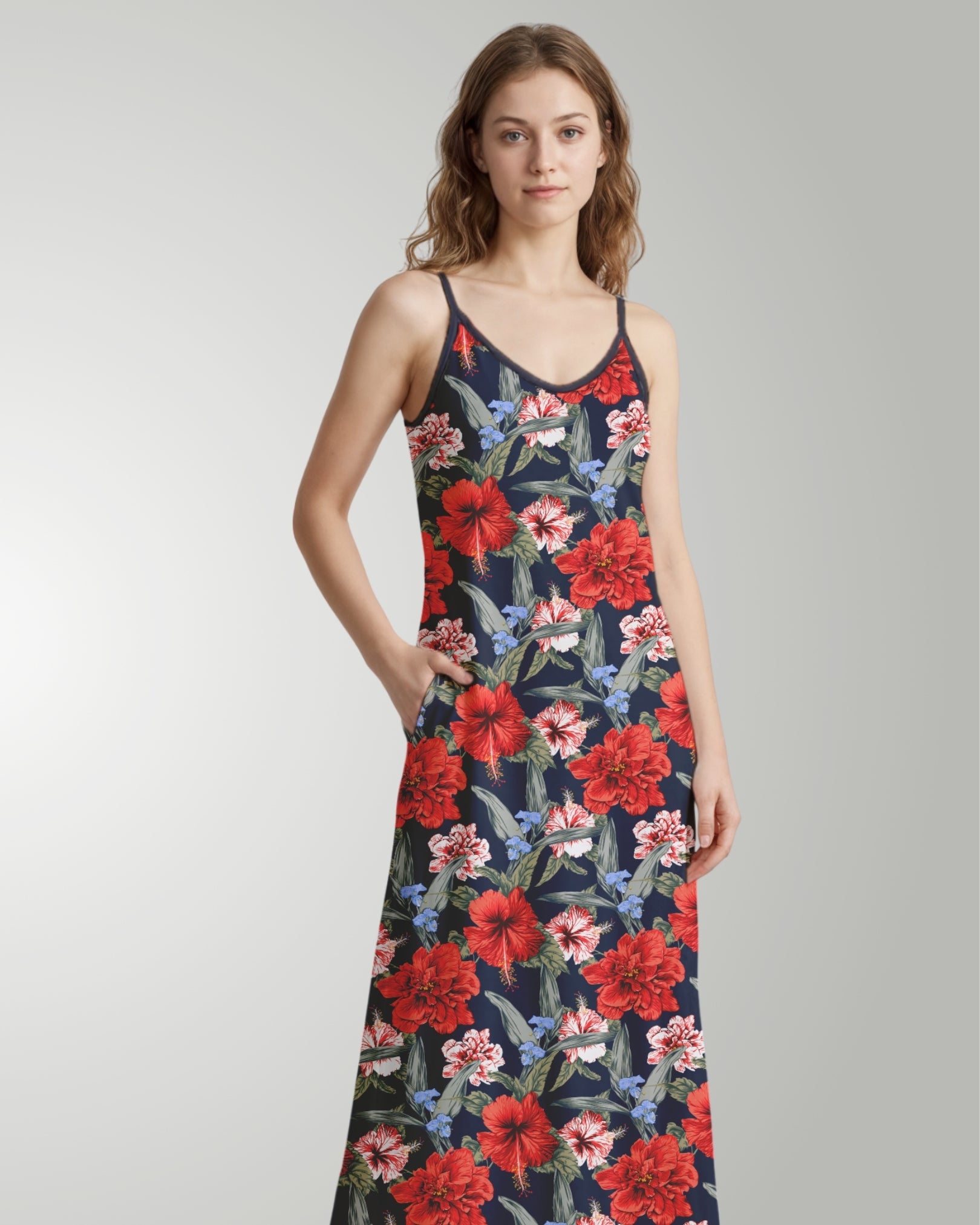 Maxi Slip Dress - Luau Serenade