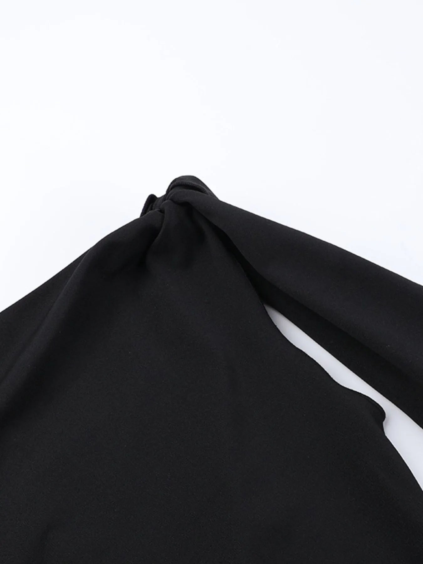 Asymmetrical Tied Sleeveless Maxi Dress.