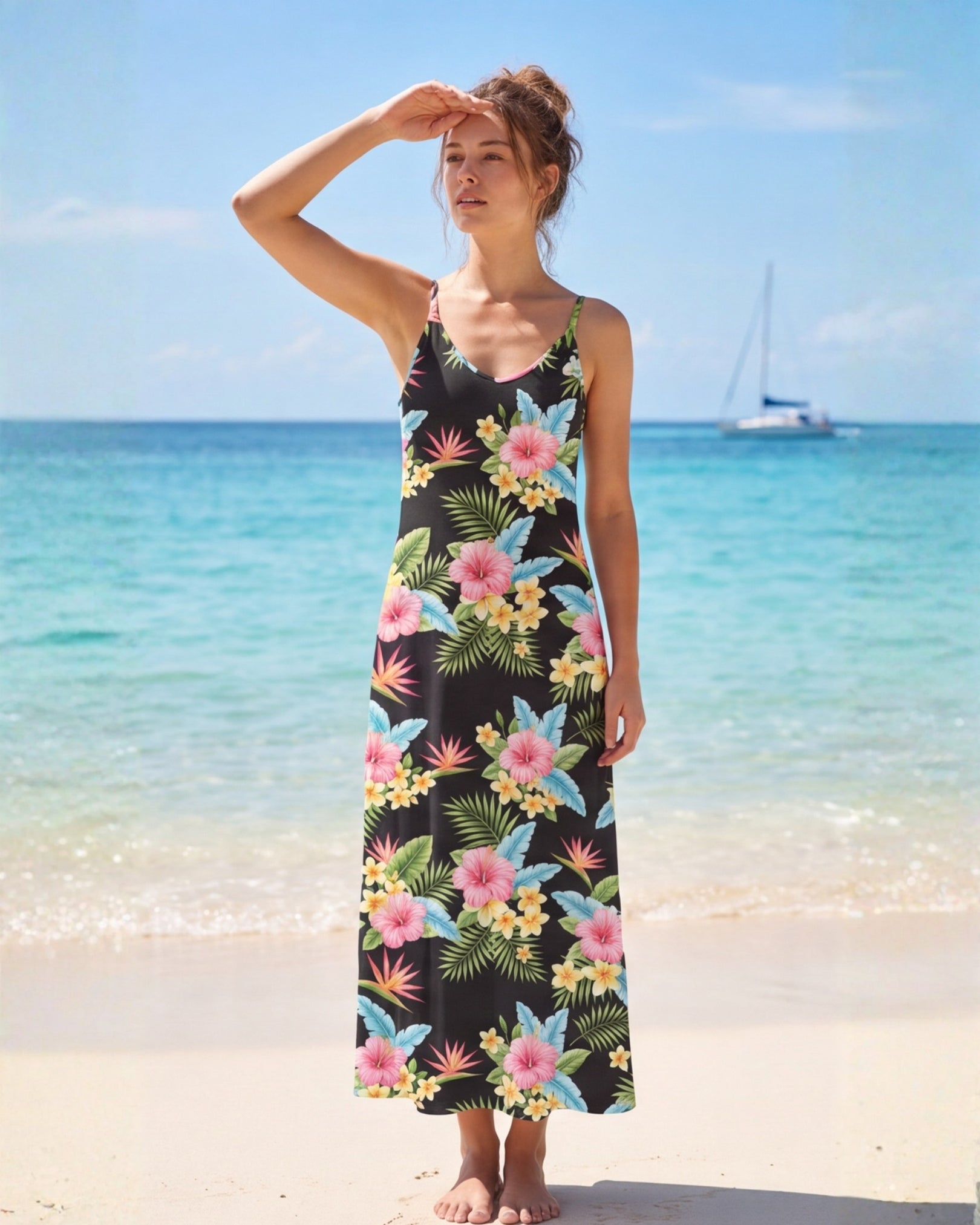 Maxi Slip Dress - Lost in Paradise
