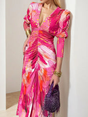 Ruched Halter Neck Bodycon Mini Dress - Tied & Asymmetrical.