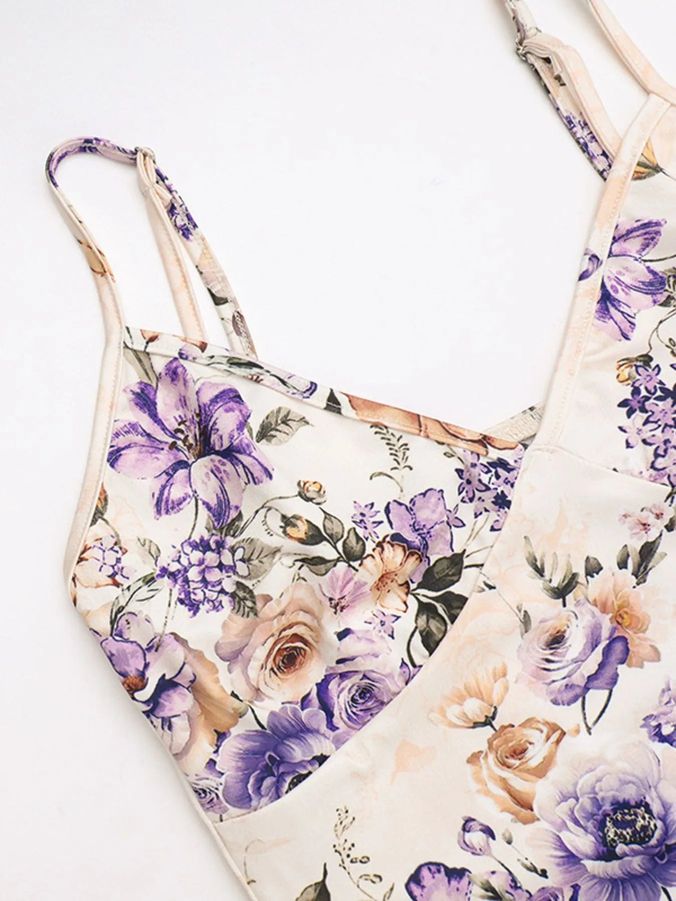 Floral Print Cami Dress with Side Slit.