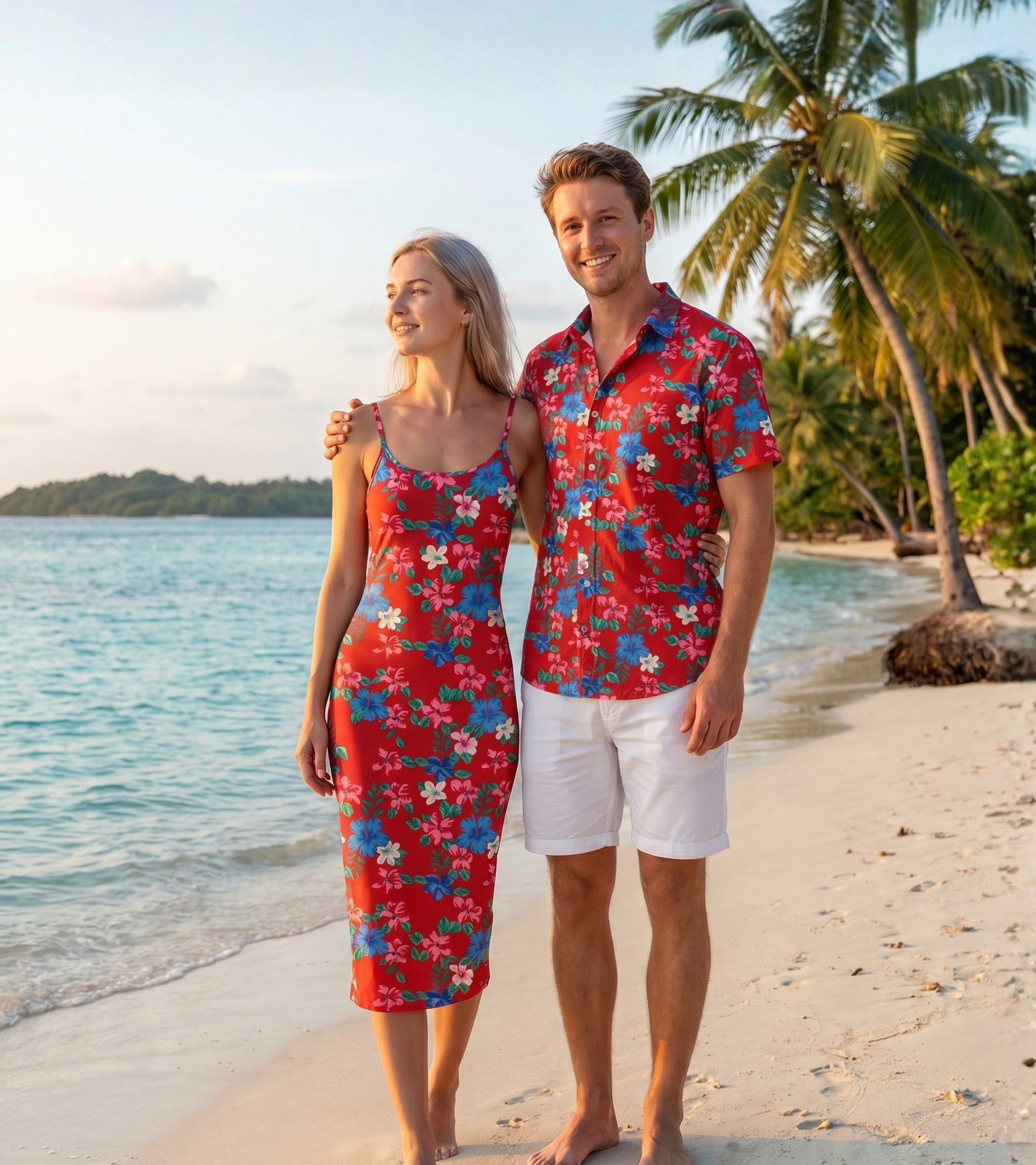 Matching Couples Outfits - Island Florals