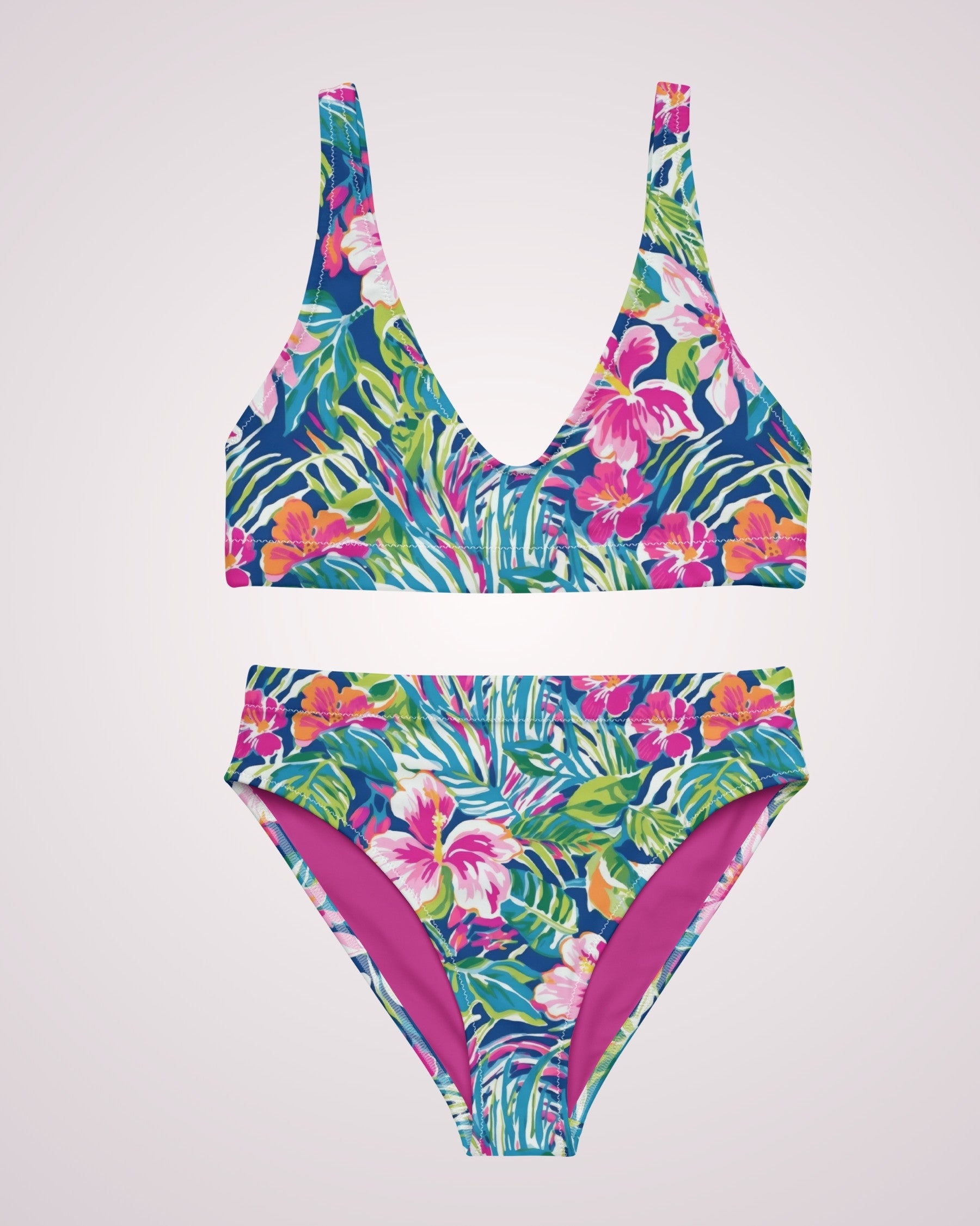 High Waist Bikini - Tropical XIX