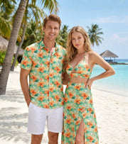 Matching Couples Outfits - Sunrise Lagoon