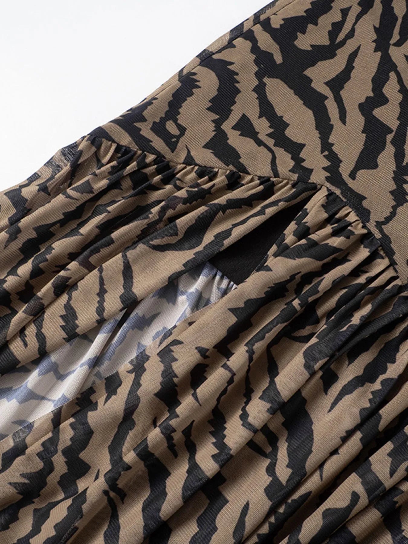 Umgee Zip Front Drawstring Waist Sleeveless Dress - Pocketed & Lined.