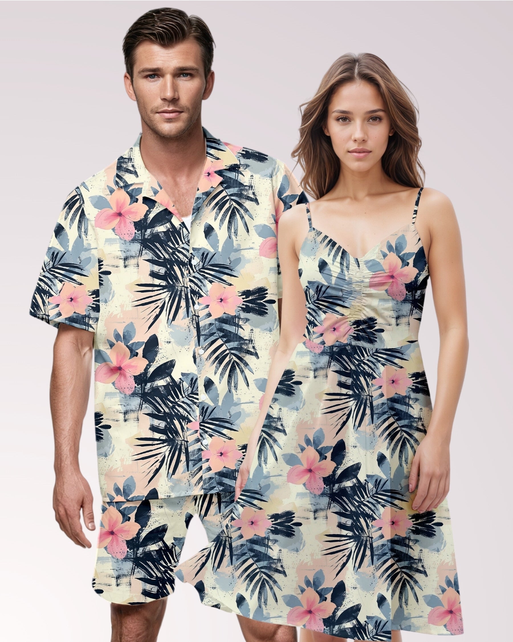 Couples Matching Outfits - Hawaiian Hibiscus IV