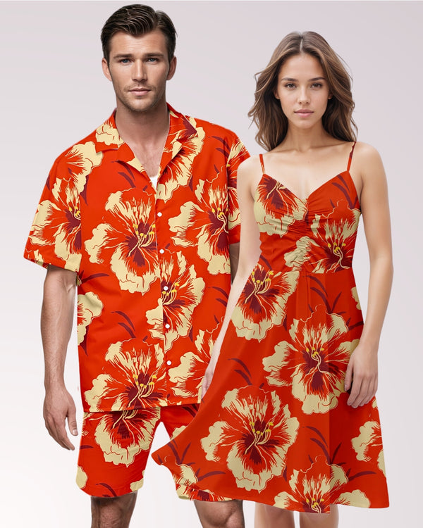 Couples Matching Outfits - Hawaiian Hibiscus I