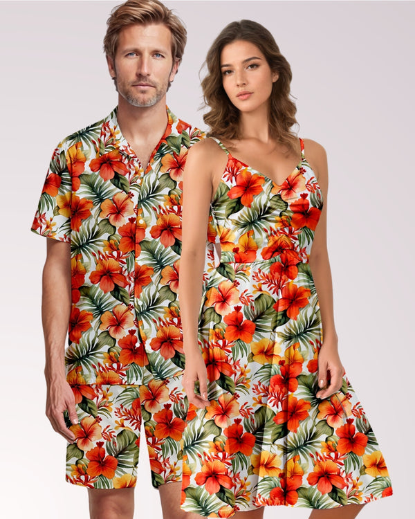 Couples Matching Outfits - Tropical Floral III