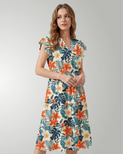 Tiered Midi Dress - Botanical Cove