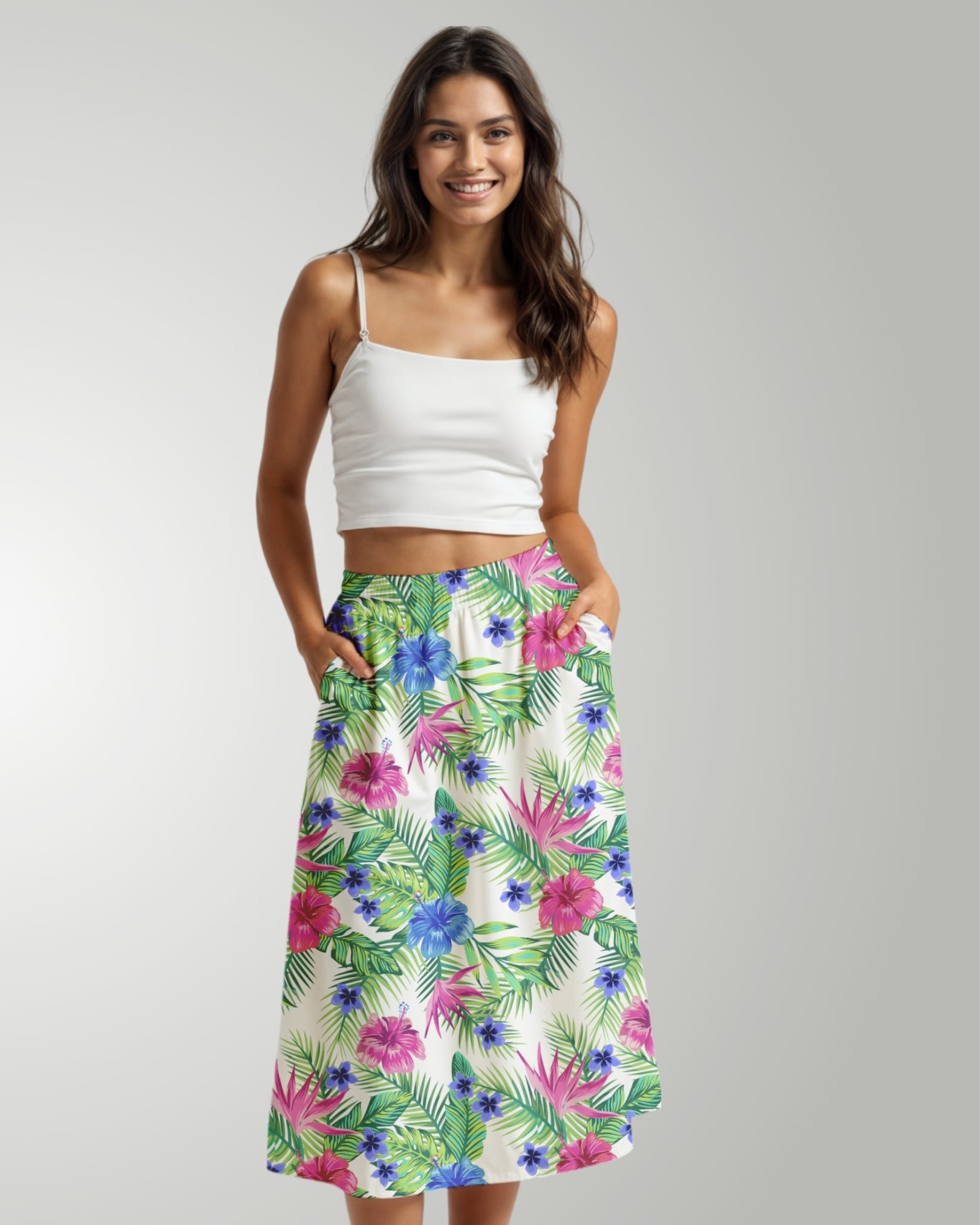 Midi Skirt - Costa Playa