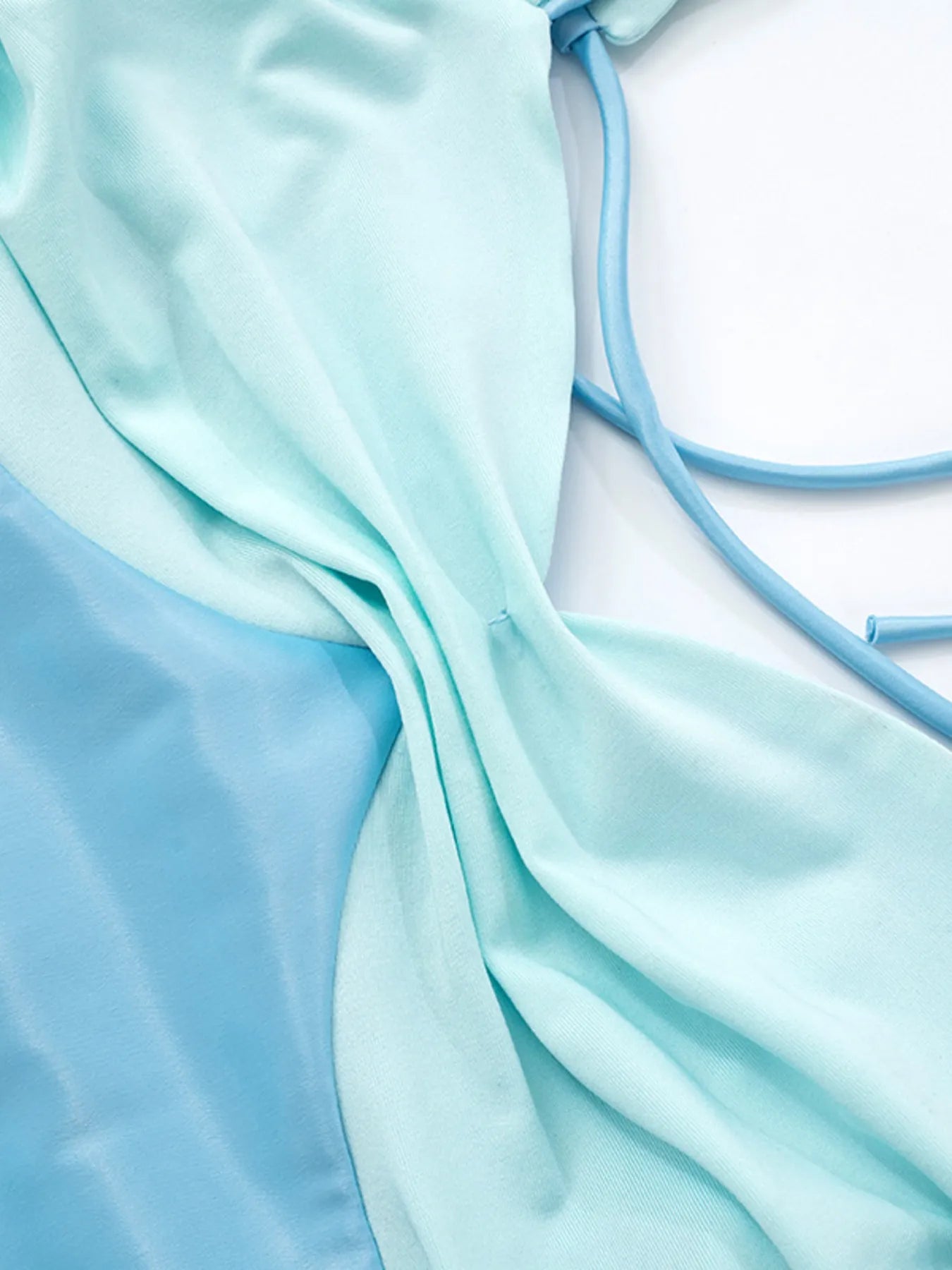 Ruched One-Shoulder Mini Dress - Asymmetrical.