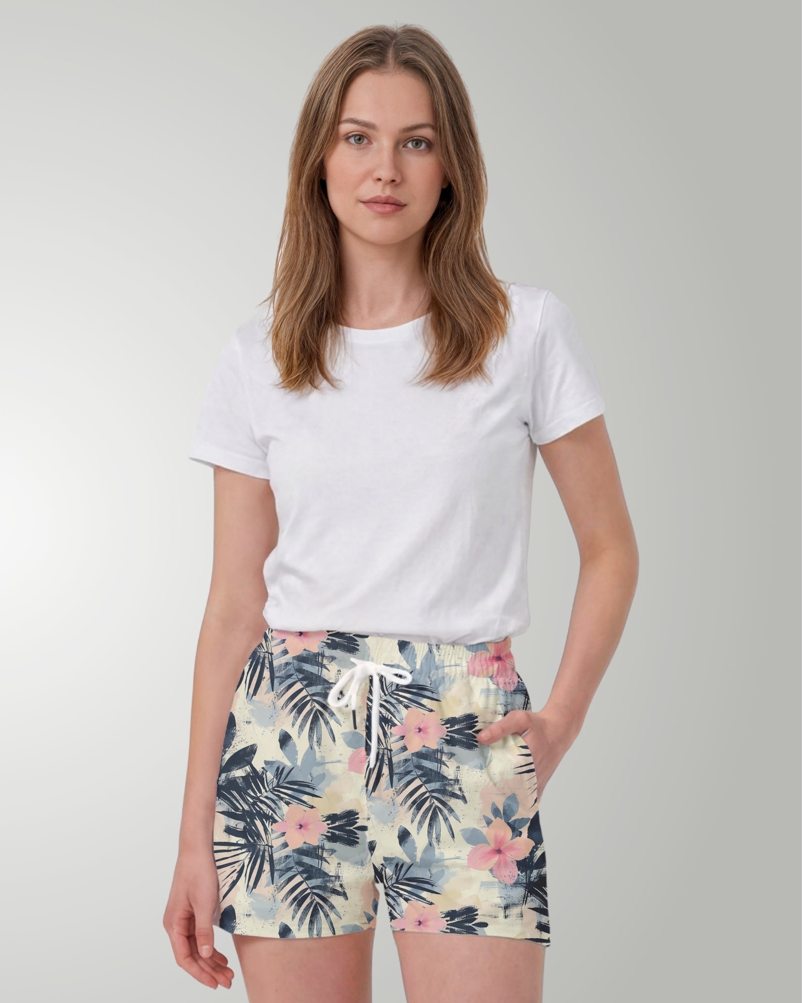 Womens Beach Shorts - Coastal Dreams