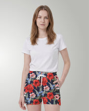 Womens Beach Shorts - Luau Serenade
