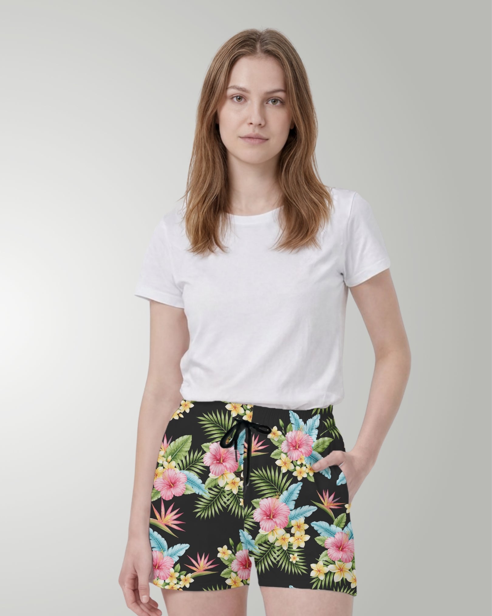 Womens Beach Shorts - Lost in Paradise