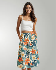 Midi Skirt - Botanical Cove