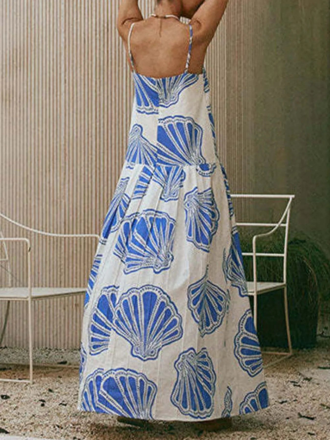 Sequin Flower Tube Maxi Dress - Basic.