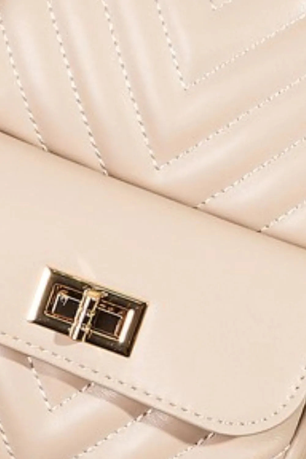 Faux Leather Cushioned Sling Bag - Quilted Crossbody.